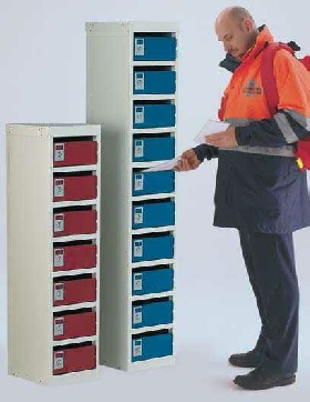 Green Label Lockers,  Manufactured from 60% recycled steel
