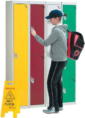 Wet Area Lockers, Manufactured in Pre-Galvanised Steel