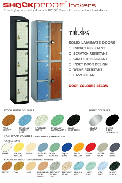 Shockproof Locker Door Options. Very very strong.